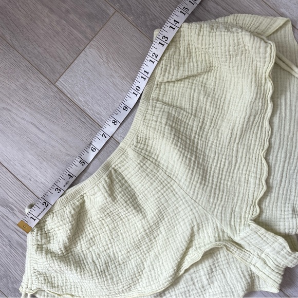 Eberjey Cotton Gauze Side Scrunch Short Shorts Green (medium) sleep lounge pjs - Picture 6 of 7
